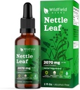 Nettle Leaf Extract Drops 2000 mg (Urtica dioica L.) Herbal Supplement Absorbs Capsules,1 Ay Supply, 84 Hizmet, Alkol Özgür Tincture - 2 Oz, Pack of 1