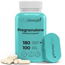 Beyin ve Hormon Destek Pregnenolone - 180 Veggie Caps for Geliştirilmiş Memory, Focus & Vitality - ABD'de Made in USA