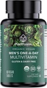 PlantFusion Organic Multivitamin for Men - Bir Günlük Tüm Gıda Ölçeği Erkekler Multivitamin - Vegan, Non-GMO, Gluten Free & Dairy Free - 60 Tabletler (2 Ay Supply)