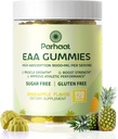EAA Gummies 120 Gummies (Pineapple), Essential Amino Asitler - Tüm 9 Essentials (EAA) ve All Branched-Chain Reeses (BCAAs), Non-GMO, Gluten Free, Vegetarian Friendly