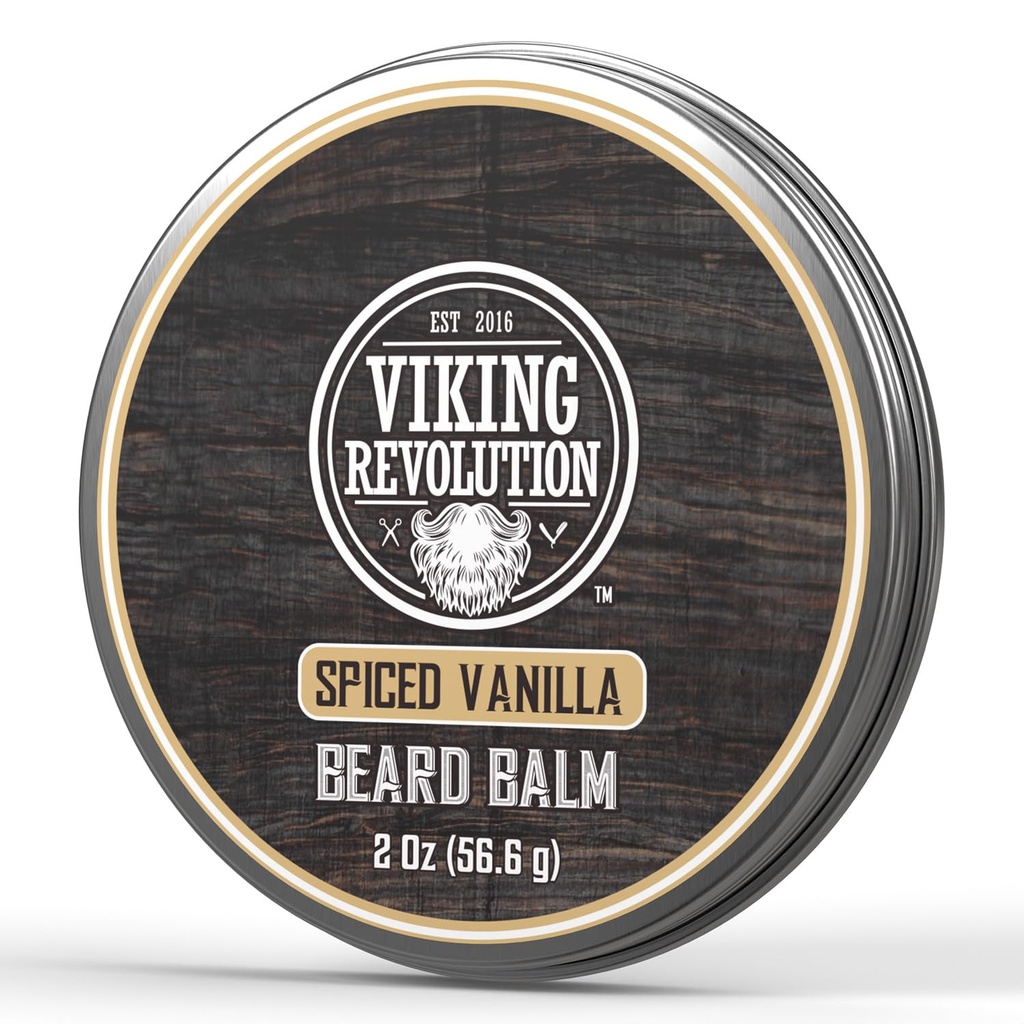 Viking Devrimi, Vanilla Ayıd Balm - Ayıd Butter with Argan Oil, Beard Softener for Men with Jojoba Oil - Beard Moisturizer for Men with Beeswax - Beard Wax for Men (2oz, 1 Pack)