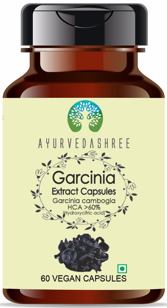 Garcinia Extract 500 mg - 60 Vegetarian Capsules|Garcinia Cambogia| All Natural | 100% Vegan | Gluten-Free | GMP sertifikalı