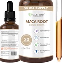 Maca Root Liquid Drops | Premium Organik Maca Root Extract | Maca Supplement for Advancedd Mood & Vitality | Vegan, Non-GMO, Gluten & Alkol Ücretsiz | 2 Fl Oz