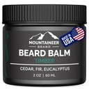 Mountaineer Brand Natural Beard Balm ile Timber Scent | Scents Inspired by Nature | Beard Butter for Men | Leave in Condidtioner | Hydrates, Softens and Tames | Made in West Virginia | 2oz