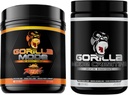 Gorilla Mind Pre Workout (Orange Rush) +t Kreine (100 Serv.) - Geliştirilmiş Güçlü Güç, Güç Çıktısı ve Kas Boyutlu Mekanik için Kapsamlı Taş