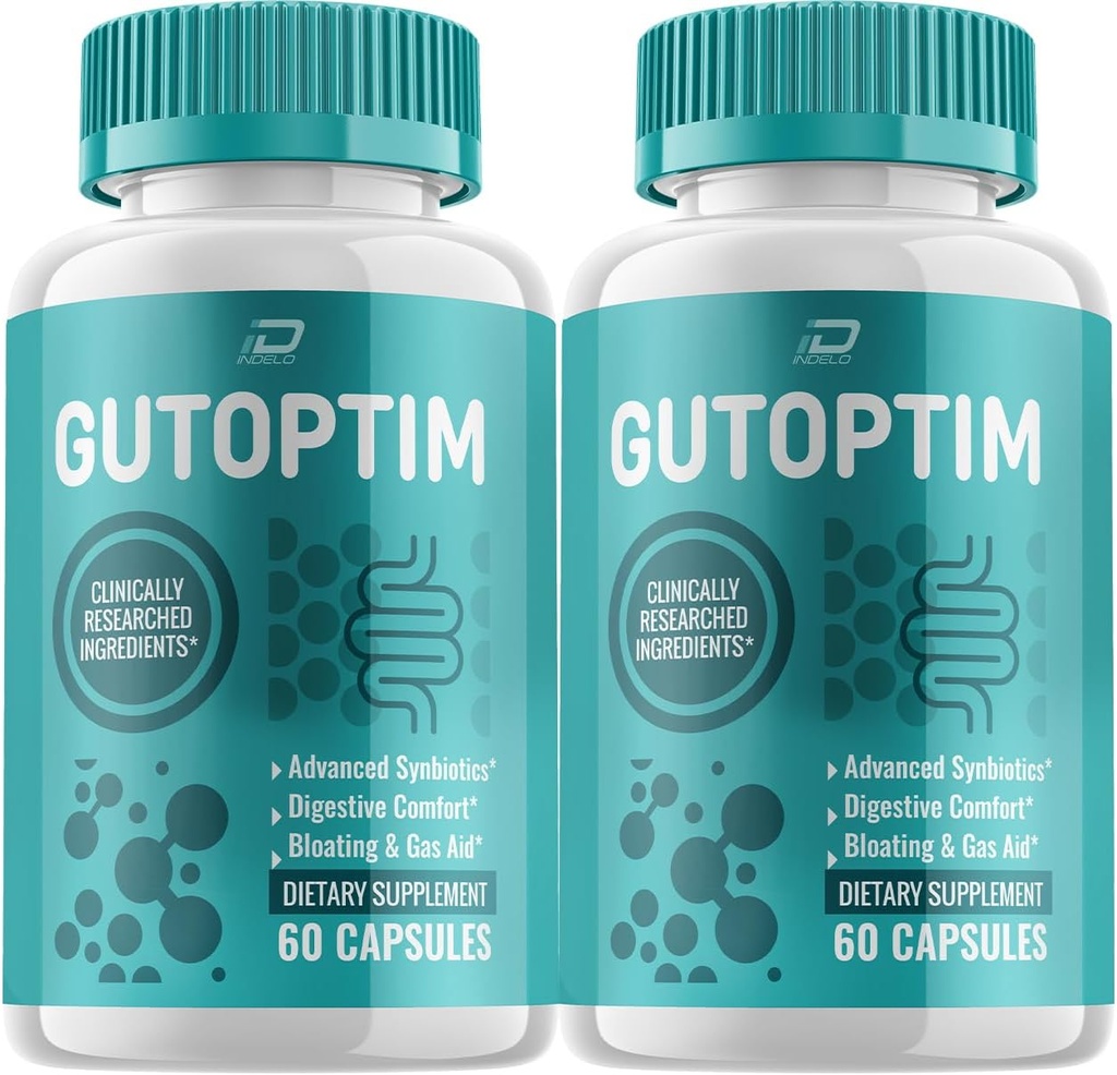 Gutoptim Gelişmiş Probiyotik Capsules, Gutoptim Probiyotiks Digestive Health Pills, Gutoptim Yorumları, Gut Supplement & Digestive Support (2 Pack - 120 Capsules)