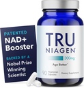 TRU NIAGEN, Anti Aging ve Hücre Rejenerasyonu için patentli NAD+ Supplement, 300 mg Niagen, 90 Hizmet | Destek Hücreleri Enerji, Beyin, Kas | Nicotinamid Riboside (NR) 1 Günlük | 1 Şişe