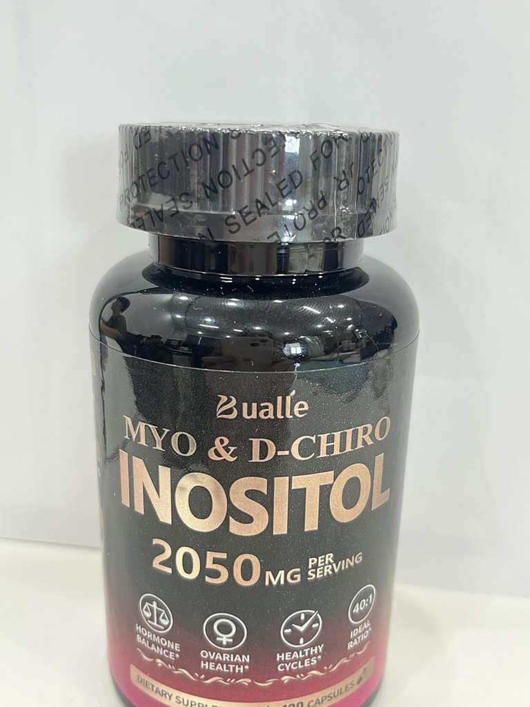 Bualle Myo-Inositol & D-Chiro Inositol - Ovarian Destek Vitamini - 40:1 Kadınlar için Hormon Dengesini Desteklemek