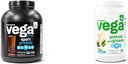 Vega Sport Premium Vegan Protein Powder Chocolate (45 σερβιρίσματα) 30g Plant Based Protein & Protein and Greens Protein Powder, Vanilla - 20g Plant Based Protein Plus Veggies