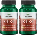 Swanson EFAs- Krill Oil - Μέγιστη περιεκτικότητα - 1 g, 30 Softgels (2 Συσκευασία)