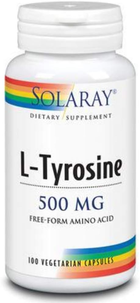 SOLARAY L-Tyrosine Supplement, 500 mg | 100 Kont