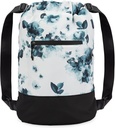 Flex Cinch Gym Bag for Women with Graphics Designs | Dayanıklı Gym Cinch Çanta | Gym Bag, Traveling, and Overnights | Teal - Çiçekler