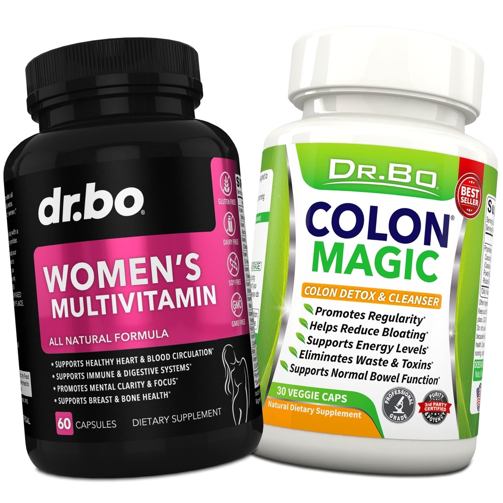 Kadınlar Multivitamin Tamamı - Kolon Temiz Detox Formula Intestinal Digestive Cleansing - Kadınlar Enerji Vitamini Magnezyum Plus çinko - Daily Constipation Relief Supplement Gut, Belly