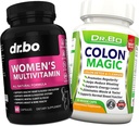 Kadınlar Multivitamin Tamamı - Kolon Temiz Detox Formula Intestinal Digestive Cleansing - Kadınlar Enerji Vitamini Magnezyum Plus çinko - Daily Constipation Relief Supplement Gut, Belly