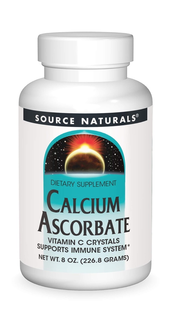 Source Naturalsuba Ascorbate, C Crystals - Destekler Immune System - 8 oz