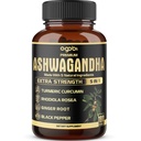 5in1 Premium Ashwagandha Capsules - Turmeric, Rhodiola Rosea, Ginger, Black Pepper - 180 Caps for 6 Ay