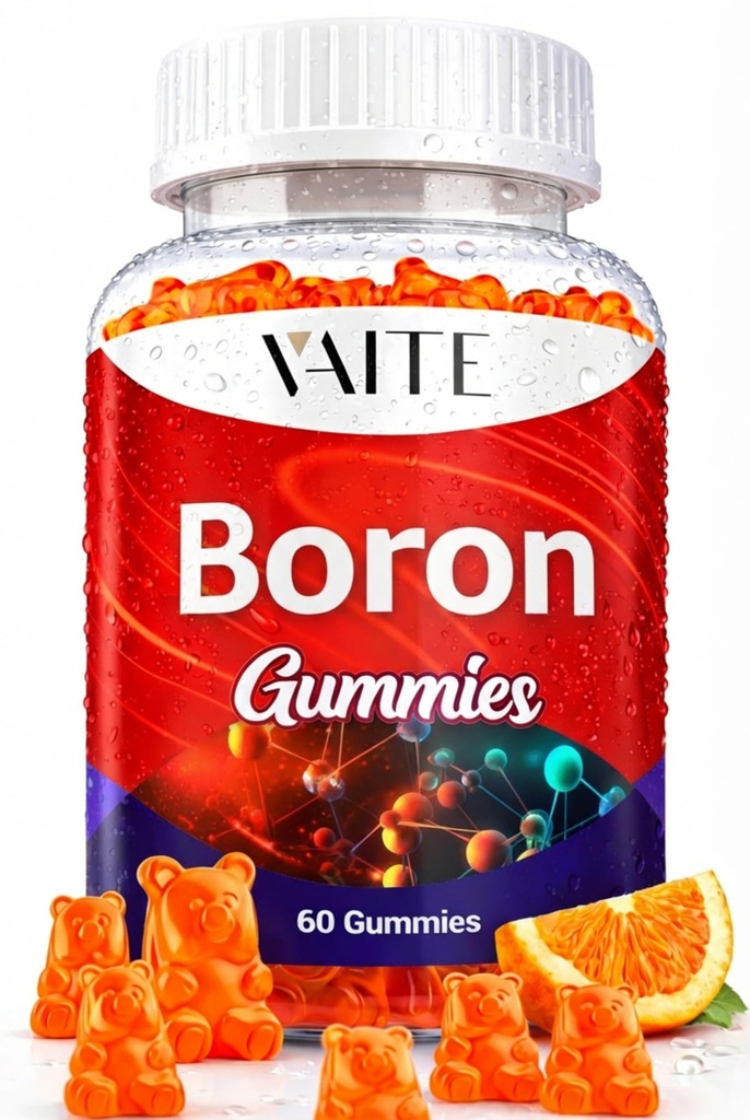 Boron Supplement for Men & Women – 10 mg Gummies – Vegan, Non-GMO, Gluten-Free – Supports Bone Strength, Ortak Flexability & Immune System – Essential Mineral for Bone Mechanic – 60 Chewables