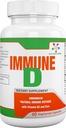 Spectra Vitaminleri Immune D Support Diyetary Supplement with Immunolin, Vitamin D3, çinko, Ellagic Asit Tüm Sezonlar için Güçlü Immune Sistemini Teşvik Ediyor, 60 Capsules.