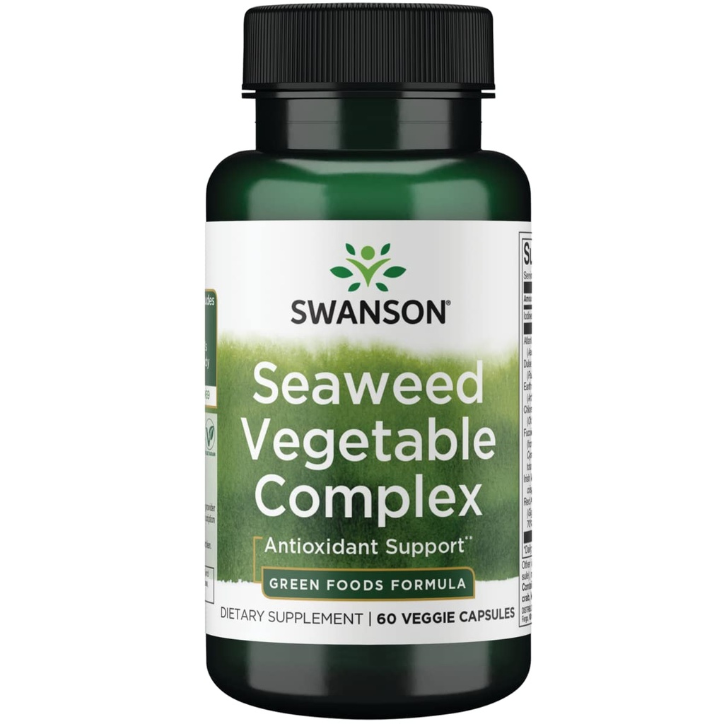Swanson GRN Seaweed Sebze CMPLX 60VEG CP