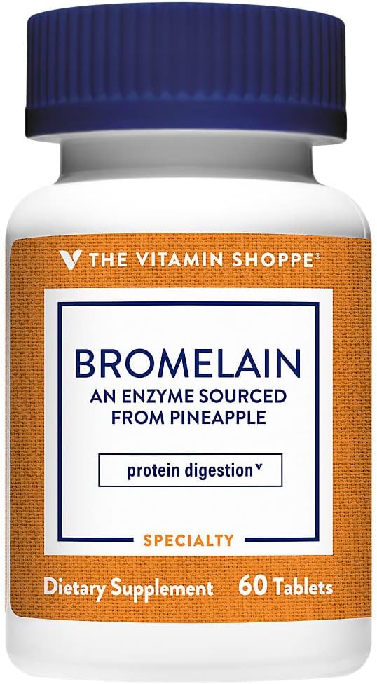 Shoppe Bromelain 500MG & 2,000 GDU, Protein Digestion & Abxia, Enzyme Pathd from Pineapples (60 Capsules)