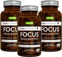 Igennus Focus - 200 mg Doğal Caffeine, Metilated B Vitaminleri, L-Tyrosine, Temiz Enerji, Beyin ATM & Bilişsel Performans, Jittery, 180 Capsules