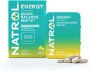 Natrol Γρήγορη ενέργεια ισορροπίας Μέντες, συμπλήρωμα ενέργειας, 30 λεμόνι πράσινο τσάι Φυσικά και τεχνητά αρωματισμένο, 30 κόμης, 15 ημέρες προσφοράς