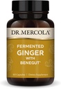 Dr. Mercola Fermented Ginger with Benegut - Supports Digestive & Gut Health - Aids Occasional Gas, Bloating & Discomfort - Non-GMO, Gluten-Free & Soy-Free - 60 Capsules (60 Hizmet)