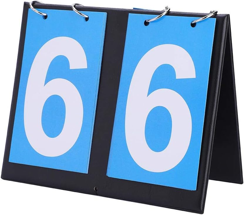 Portre Runer, Easy Flip Kapalı /Outdoor Score Counter Scoring System for Table Tenis Basketbol Futbol Beyzbol Futbol ve Daha Fazla(2 Digit)