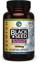 Amazing Herbs Premium Black Seed Oil Capsules - Yüksek Potency, Cold Pressed Nigella Sativa Aids in Digestive Health, Immune Support & Brain Function - 60, 1250