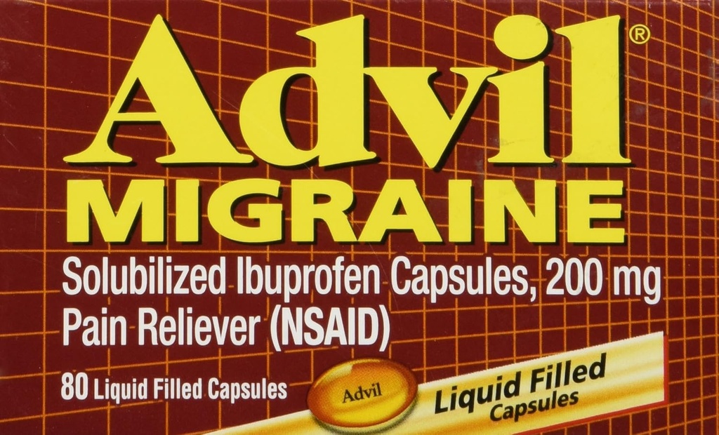 Advil Ημικρανία - 80 Καψάκια με Υγρό Γεμισμένα
