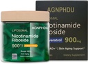 AGNPHDU- Λιποσωμική Νικοτιναμίδη Ριβοζίδιο 120 κάψουλες,Reσβερατρόλη, Quercetin - NAD συμπλήρωμα για την καταπολέμηση της γήρανσης, την ενέργεια, Focus 900mg συμπλήρωμα διατροφής