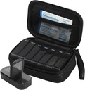 Haftalık PU Deri Pill Bag Organizer Case 2 Times a Day, AM PM Daily Pill Box to Hold Vitamin, Fish Oil, Supplements and Medicine (Black)