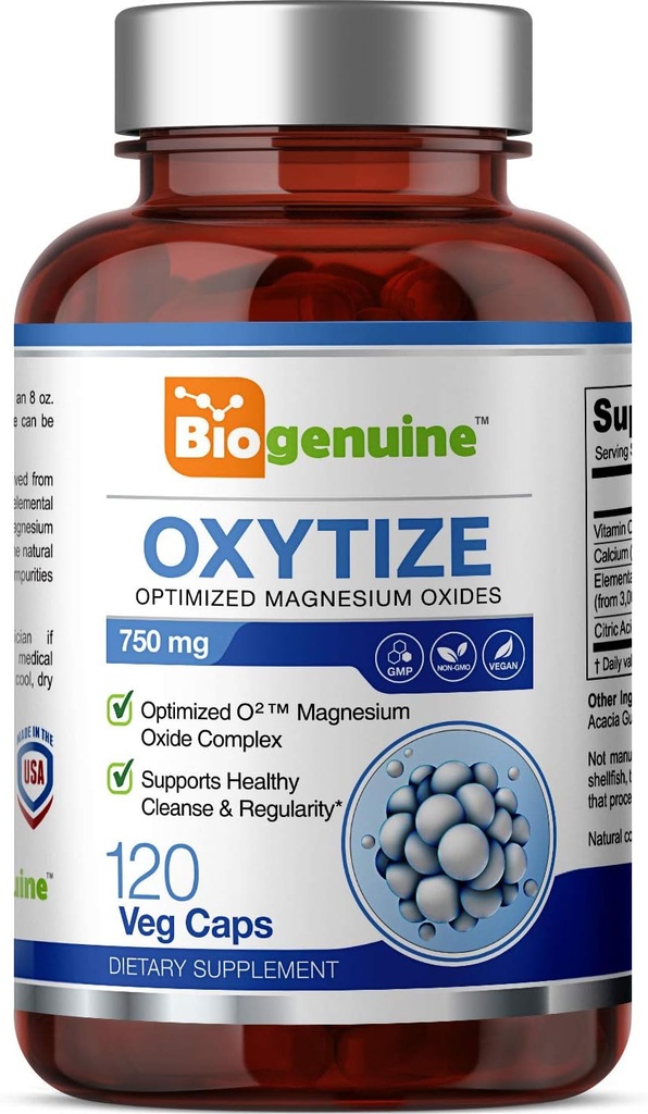 750 mg 120 Vcaps - Doğal Magnezyum Oksit Esasen Kolon Temizlendiren Laxative - Sağlıklı Digestive Tract Düzenliliği Destekler