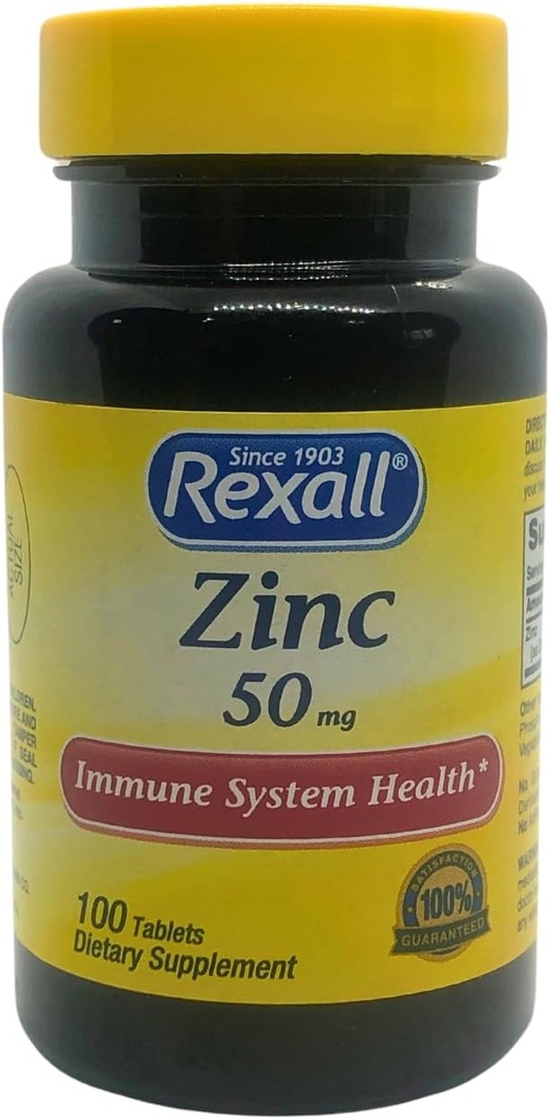 Rexall Zinc 50mg - 100 δισκία