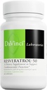 DAVINCI Labs Resveratrol-50 - Βοηθά στην υποστήριξη του ανοσοποιητικού συστήματος, της υγείας των οστών και της καρδιάς υγεία με ρεσβερατρόλη* - χωρίς γλουτένη και χορτοφάγους - 60 κάψουλες