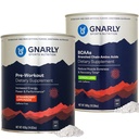 Gnarly Beslenme Gnarly Preworkout Strawberry Lemonade Caffeine Free (14.82oz) BCAAs Lemon Lime (10.58oz)