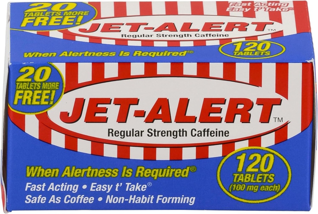 Jet-Alert 100 Mg Her Caffeine Tab 120 Kont Değer Paketi (2)