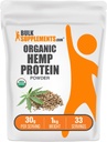 BulkSupplements.com Οργανική πρωτεΐνη κάνναβης σε σκόνη - Οργανική πρωτεΐνη κάνναβης, Υψηλή σκόνη ινών - Vegan & Gluten Free, 30g ανά σερβίροντας, 1kg (2,2 lbs) (πακέτο των 1)