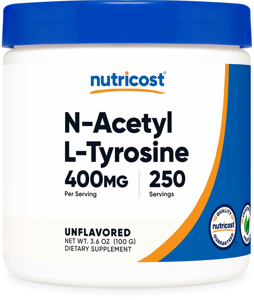 Nutricost Pure N-Acetyl L-Tyrosine (NALT) Toz 100 Grams