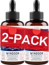 WINDSOR BOTANICALS Vegan Collagen Builder Liquid Supplement - Αναμνηστικό κολλαγόνου με Βιταμίνη C, Βιοτίνη, Υαλουρονικό Οξύ & Αμινοξέα - Βιολογικά Φρούτα & Φυτικά Μείγμα - 120ml, 60 Day