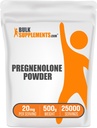 BulkSupplements.com Pregnenolone Powder - Nutritional Supplement, Pregnenolone 20mg - Pure & Gluten Free, 20mg per Serving, 500g (1.1 lbs) (Pack of 1)