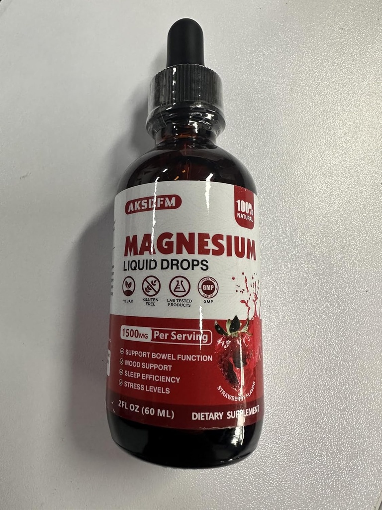 Magnezyum Glycinate Liquid Drop - Nerves'i Desteklemek için Triple Abxia Supplement