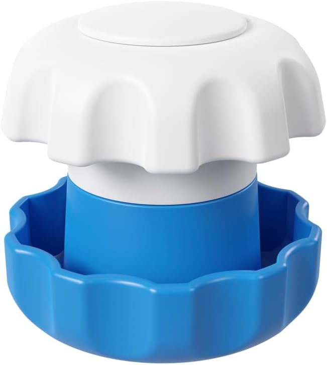 EZY DOSE Pill Crusher, Βιταμίνες, Δισκία Crusher και Grinder, Ακούραστα Συντρίβει Φάρμακα σε λεπτή σκόνη, Χαρακτηριστικά Αποθήκευση Διαμέρισμα, Ανθεκτικό, Εύκολο στη Χρήση Σχεδιασμός, Μπλε, Μεγάλο, BPA Δωρεάν