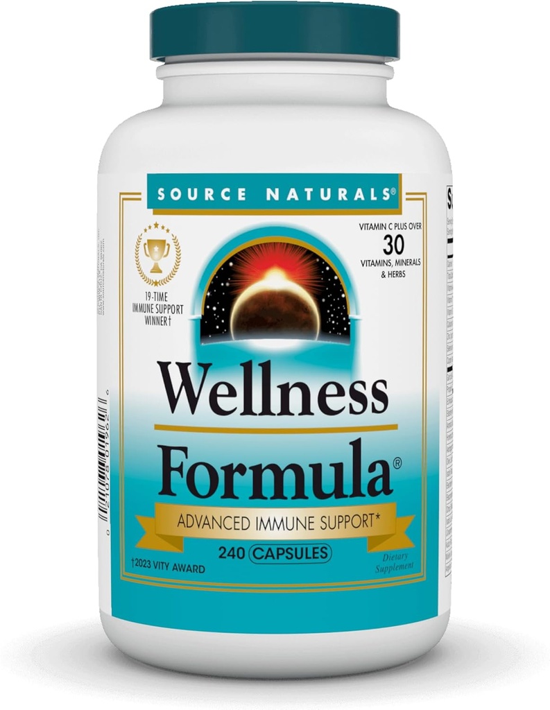 Source Naturals Wellness Formula, Herbal Savunma Kompleksi* - 240 Capsules