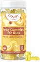 GOJOY NATURALS Iron Gummies for Kids - Ζάχαρη Δωρεάν πολυβιταμίνη με σίδηρο για Picky Eaters Ηλικίες 3-12 - Ολοκληρωμένες βιταμίνες A C D3 B12 + Συμπλήρωμα σιδήρου για παιδιά