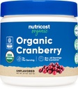 Nutricost Organic Cranberry Toz, 8 oz, 5G per Service - Non-GMO, Gluten-Free