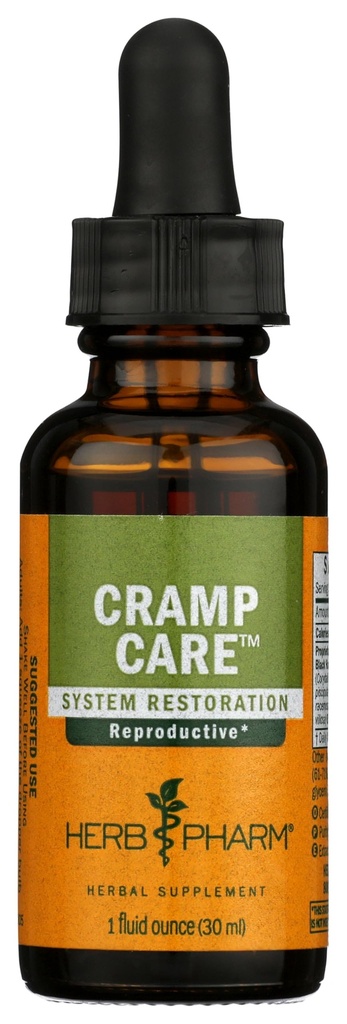 Herbm Phar Cramp Care Liquid Herbal Extract Drops to Support a natural Menstrual Cycle, 1 Oz