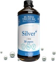 Buried Treasure Purified Silver Liquid 30 PPM - 16 oz. 96 Hizmet, Non-Accumulative Nano Silver Solution, Spray & Diyetary Immune Supplement