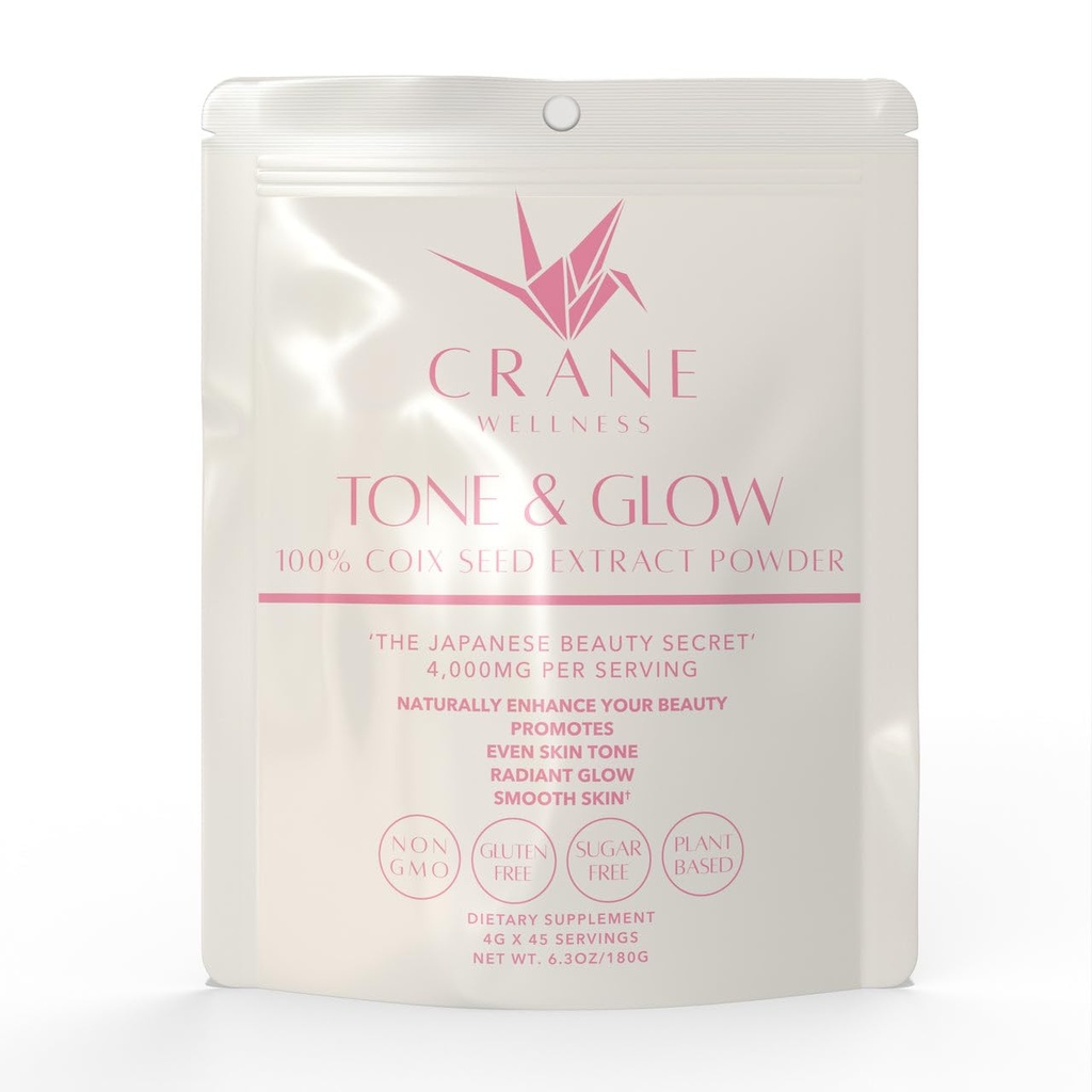 TONE & GLOW 100% Saf Non-Gmo Coix Tohum alıntı Toz | İşin Çaycılar / Pearl Barley/Adlay | Vegan, Gluten Free, Yoğun, Tüm Doğal, Japonya'da Yapıldı