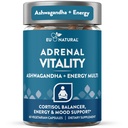 Vitality Cortisol Supplement – Fight Fatigue, Feel Calm & Balanced – Sağlıklı Cortisol, Focused Energy, Adrenal Support – Ashwagandha Supplement with Rhodiola, L-Tyrosine, Holy Basil – 60 Veg Capsules